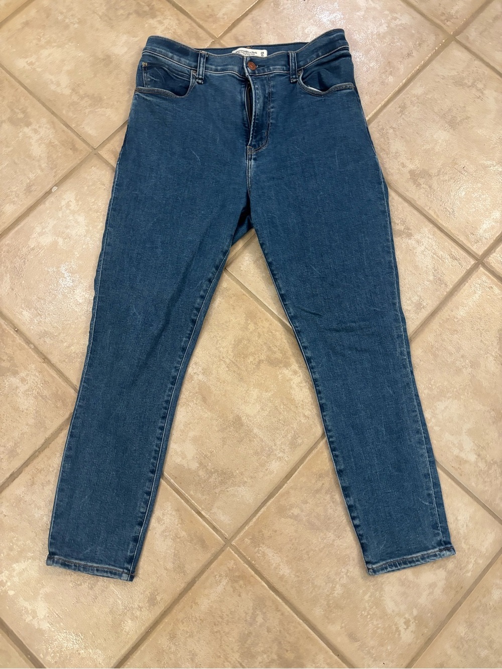 Abercrombie & Fitch Skinny Jeans - Dark Blue Denim